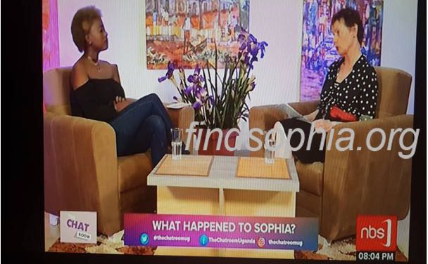 Sophia’s disappearance on TV in Uganda